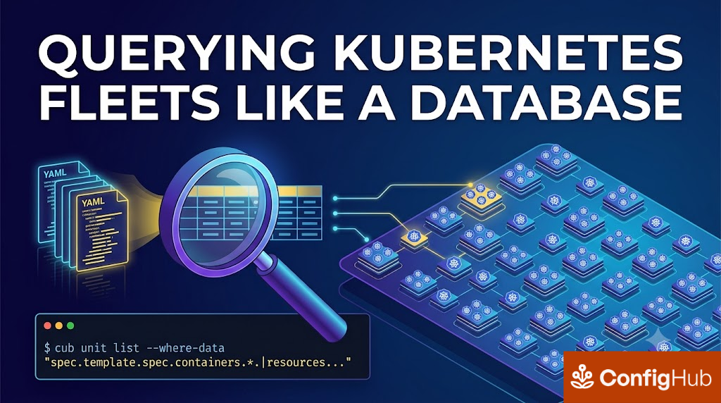 Querying Kubernetes Fleets Like a Database with ConfigHub’s where-data
